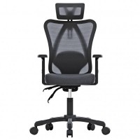 Кресло офисное, дышащий текстиль Maxxter OC-ONYX