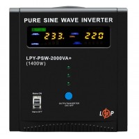 Источник бесперебойного питания (Инвертор) LPY-PSW-2000VA 10A/20A 24V Источник бесперебойного питания (Инвертор) LPY-PSW-2000VA 10A/20A 24V