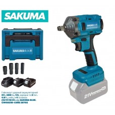  Гайковерт аккумуляторный Sakuma BLUE CIW6021B SET02